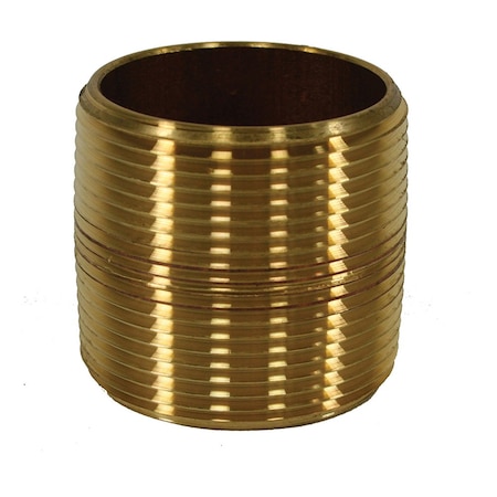 Jones Stephens 1-1/2in. x Close Red Brass Pipe Nipple N28000